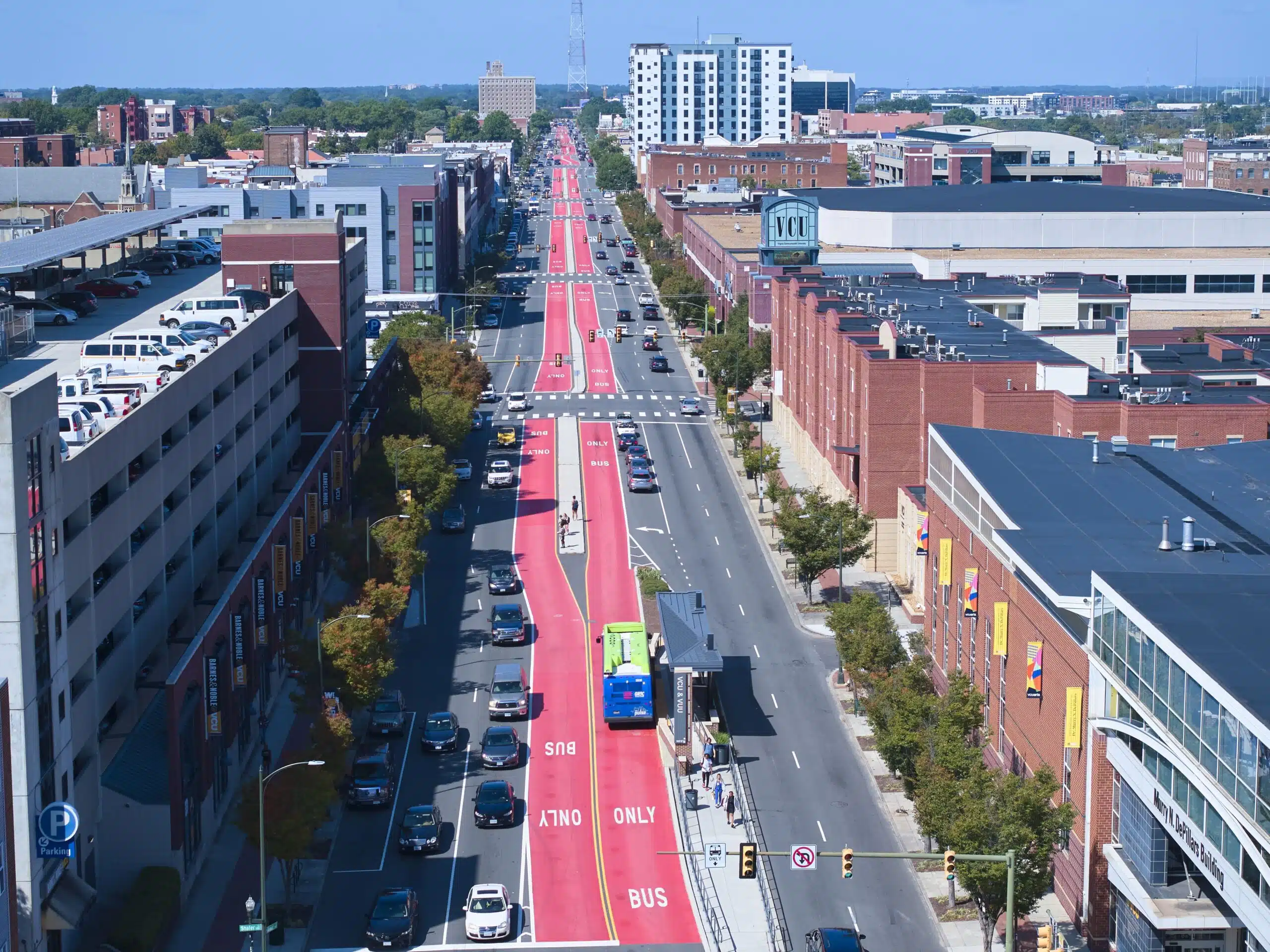 The Richmond – GRTC Pulse BRT Red Pavement project